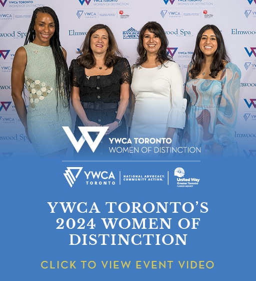 Women of Distinction 2024 - four smiling women standing in a row