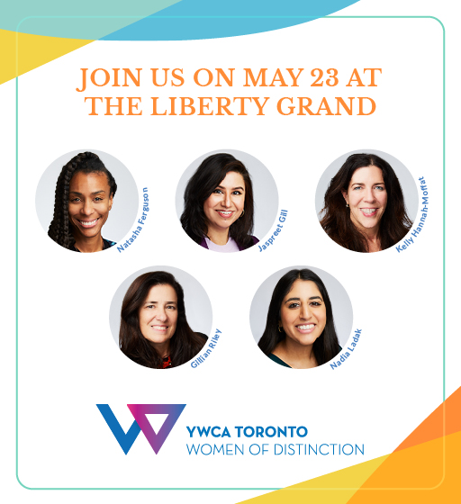 Join us on May 23 at the Liberty Grand plus head shots of five women